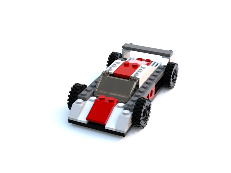Illustration for article titled When I'm bored, I build racecars out of virtual Lego bricks
